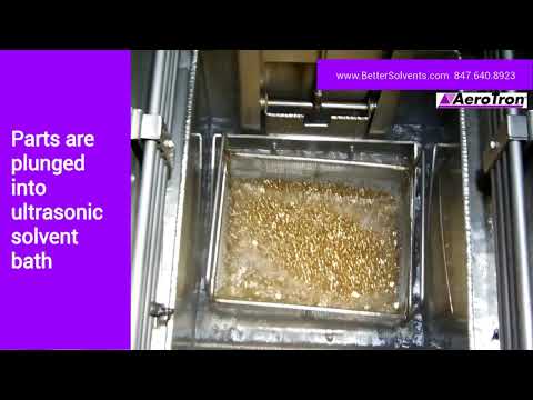 Cleaning thousands of small brass parts in AeroTron Vapor Degreasing Solvent