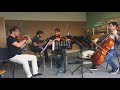 Taneyev quartet rehearsal August 1