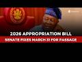 2026 Appropriation Bill Senate Fixes March 31 For Passage 2026 Appropriation Bill Senate Fixes March 31 For Passage