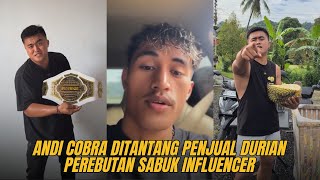 Andi Cobra Ditantang Boxing Penjual Durian Perebutan Sabuk Influencer
