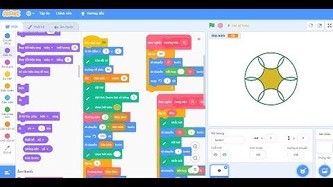 Thử thách vẽ hình siêu khó trong Scratch qua các hình tròn, cung tròn