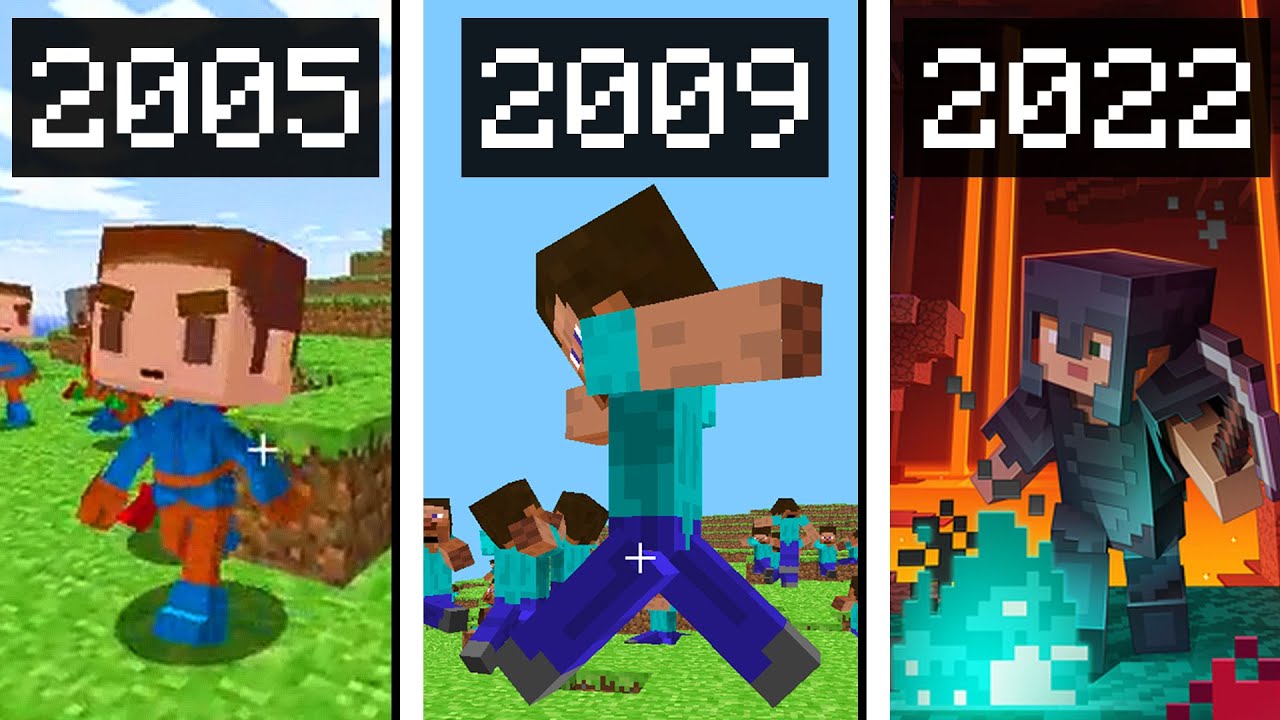 GIOCO ALLE PRIME VERSIONI CREATE DI MINECRAFT - ITA