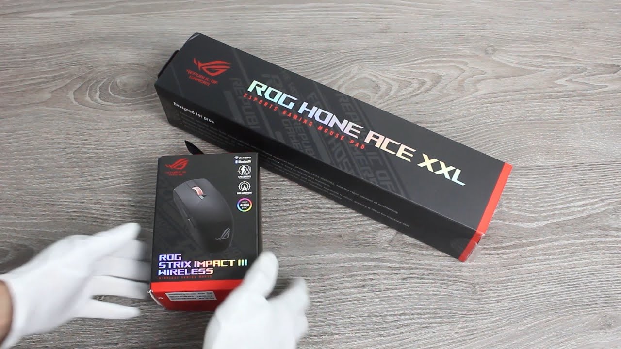 ASUS ROG Strix Impact III Wireless Gaming Mouse and ASUS ROG Hone 