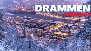 Drammen Norway 🇳🇴- February - 2023 - 4K-HDR Walking Tour