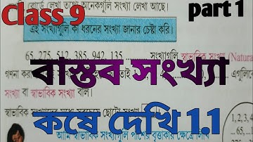 class 9 math kose dekhi 1.1 বাস্তব সংখ্যা real number class 9 ganit কষে দেখি 1.1