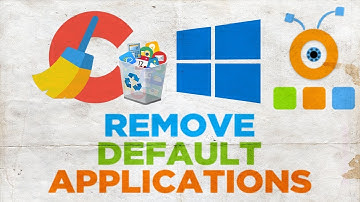 How to Remove Default Applications in Windows 10 using CCleaner | Delete Built-in Applications