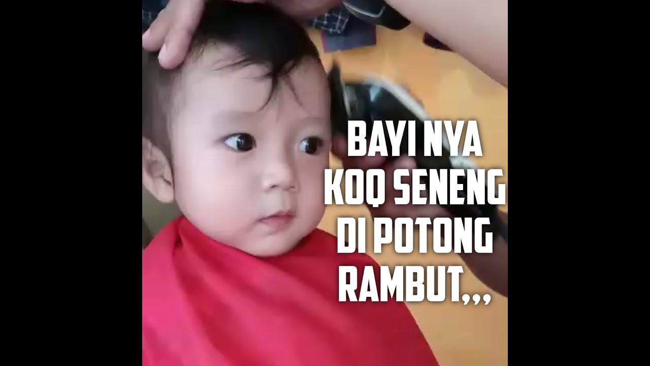  Bayi  setahun senang di  potong  rambut  YouTube