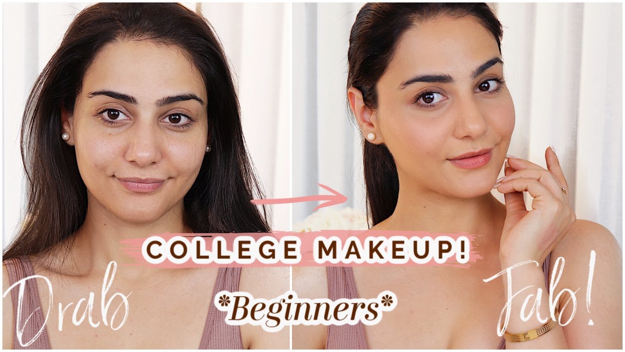 *BEGINNERS* EVERYDAY SIMPLE & NATURAL COLLEGE MAKEUP | DRUGSTORE MAKEUP | SIMMY GORAYA