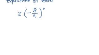 MAT 0028 ALEKS Module 5  Evaluating expressions with exponents of zero