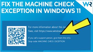 how to fix machine check exception in windows 11