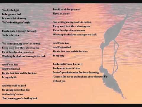 terrified katharine mcphee zachary levi lyrics