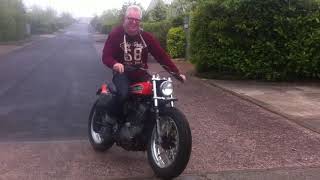 Slide in video ! Steve on his XR 750 Harley , final ride before off to owner ! @REDMAXSPEEDSHOP
