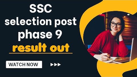 ssc selection post phase 9 result out #ssc_selection_post