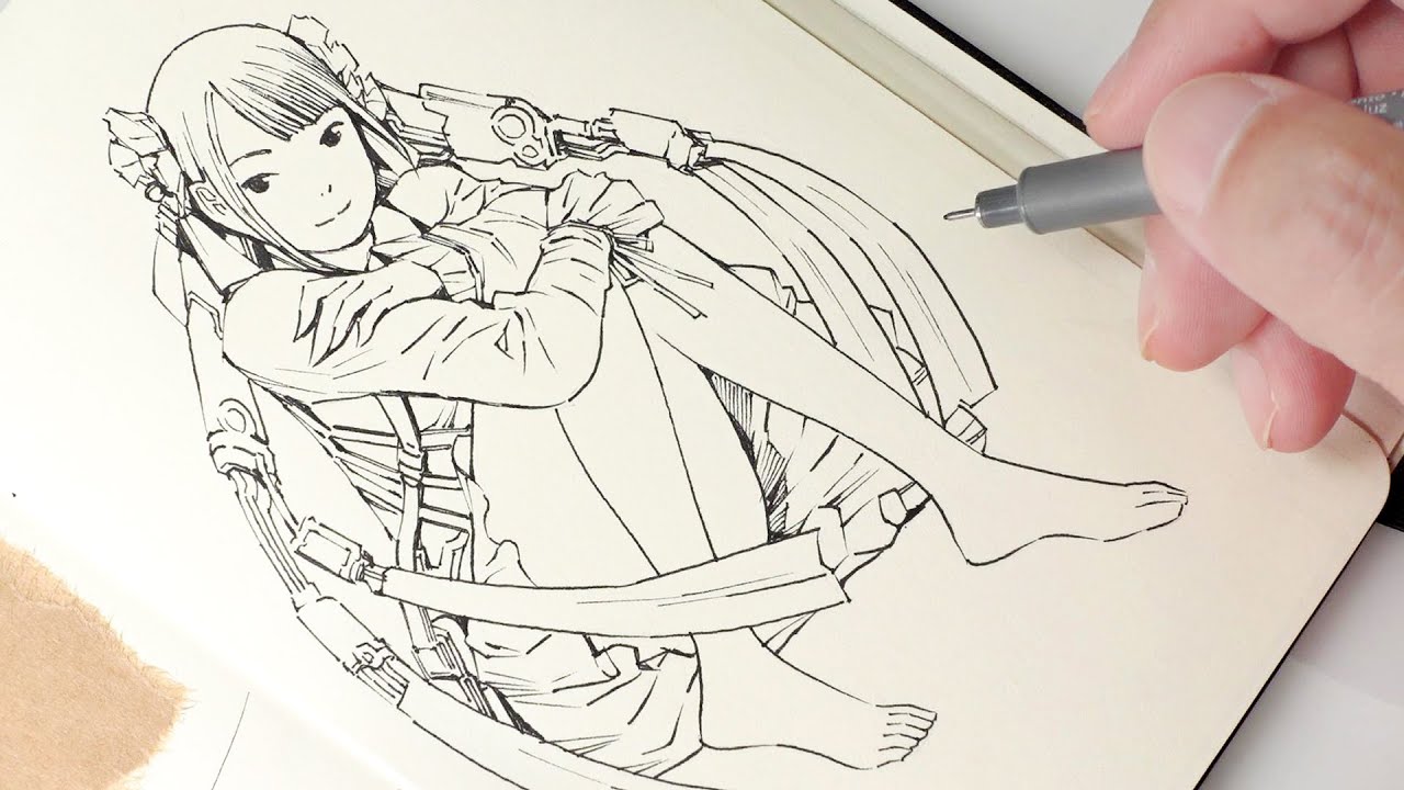 MOLESKINE last page : モレスキン最終ページに描く - YouTube