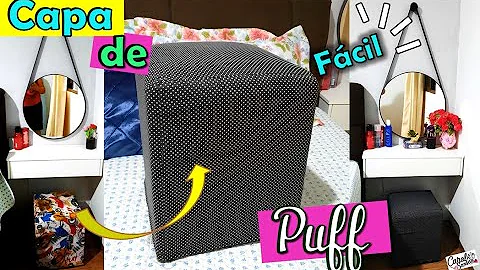 Como fazer um puff quadrado de tecido?