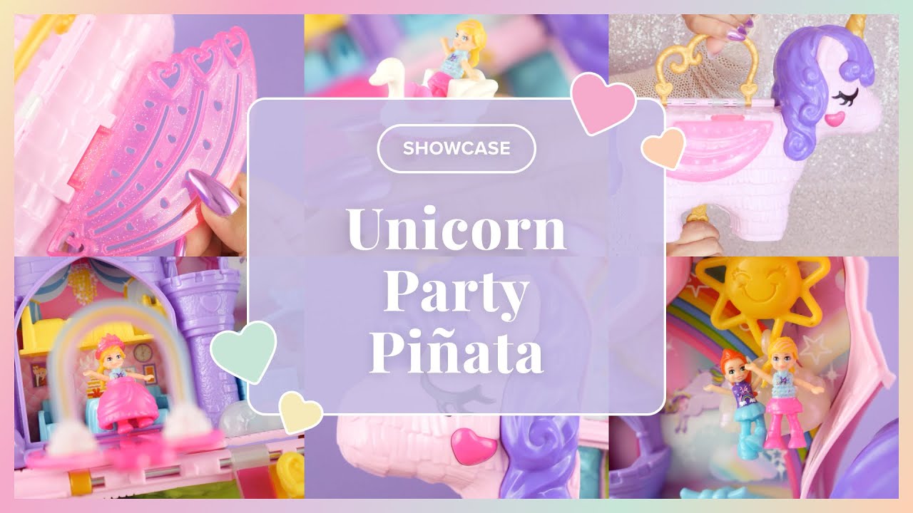 Polly Pocket - Sac Licorne Surprises - Piñata Licorne Féérique + de 25  accessoires