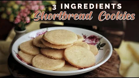 EASY SHORTBREAD RECIPE | 3 Ingredients Shortbread Cookies