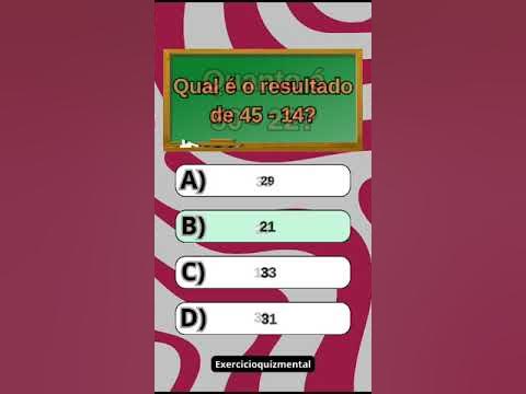 ➥ Quiz de Matemática Básica Com Operações #4  Quiz Virtual [SE ACERTAR  TODAS VC É UM GÊNIO?] 