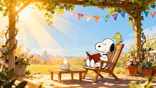 Snoopy’s Golden Summer Morning ☀️📖 Chill Lofi Beats for Relax, Study &amp; Peaceful Vibes