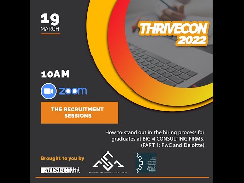 Thrive Con 2022: The Recruitment Sessions Part 1 (PwC and Deloitte)