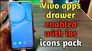 Apps drawer features enables in any vivo mobile with ios icons pack screenshot 1