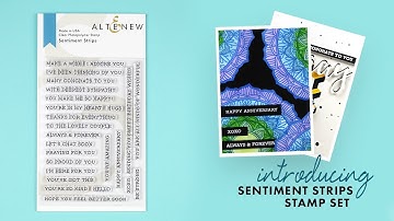 Altenew Stamps Intro - Sentiment Strips