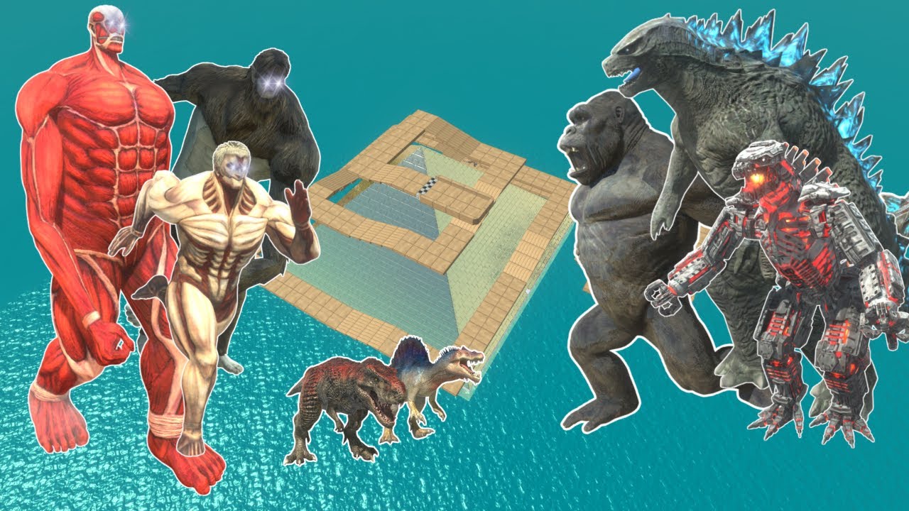 Attack On Titan Hunting Dinosaurs in Jurassic Park : Can Dino Escape? - ARBS