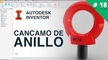 Autodesk Inventor 2020| #18 |Operaciones de Barrido y Solevación - Cáncamo de Anillo