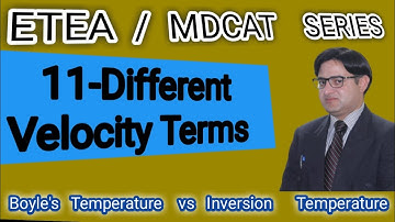 Root mean Square velocity || Average Velocity || Most probable velocity || State of Matter-1