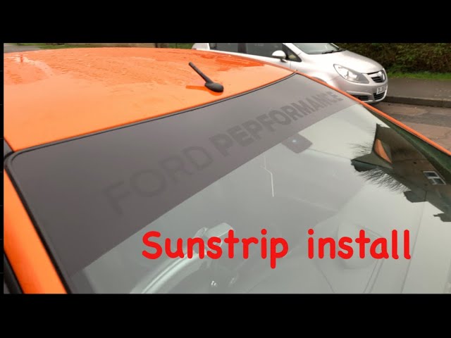 Fitting our easy - fit sunstrip. 