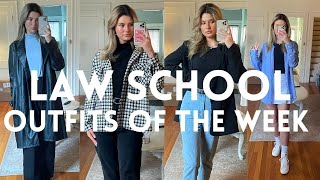 Law School Lookbook [outfits of the week, business casual inspo]
