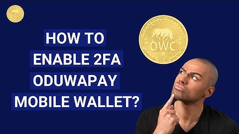How to Enable 2FA  Oduwapay  Mobile Wallet | Bitcoin Alternative | Online Trading #onlineinvestment
