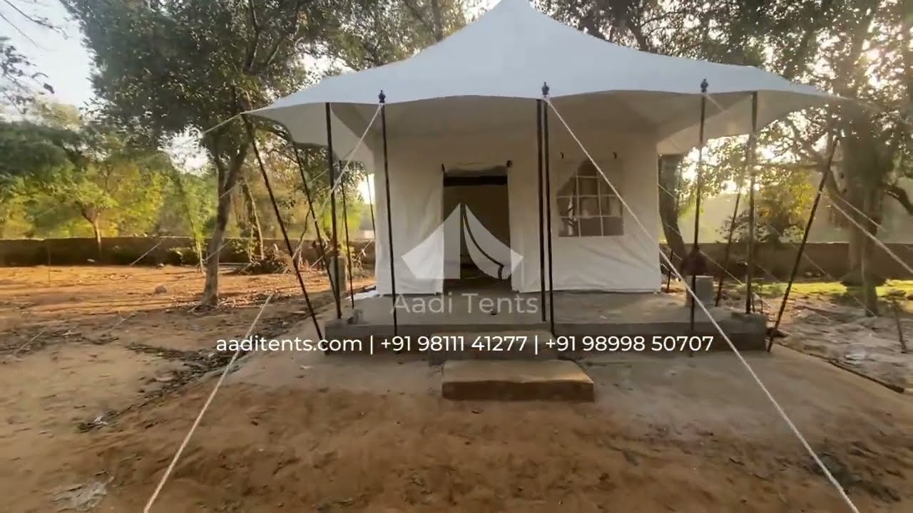 Super Luxury Glamping Tent full walkthrough video | Swiss Cottage Tent | Aadi Tents | Resort Tents