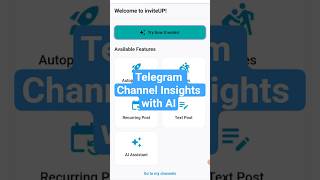 Telegram Channel Insights with AI 📊 #inviteup #ai #telegram #howto #automation