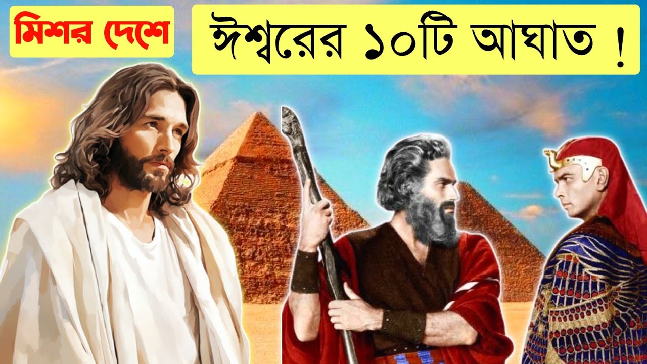 ঈশ্বর মিশর দেশে ১০টি মারাত্মক আঘাত করলেন || The 10 Plagues of Egypt