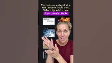 Teachers: Literary terms + flipped video instructional support #shorts #teach #teaching #education