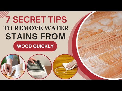 What To Use To Remove Water Stains From Wood