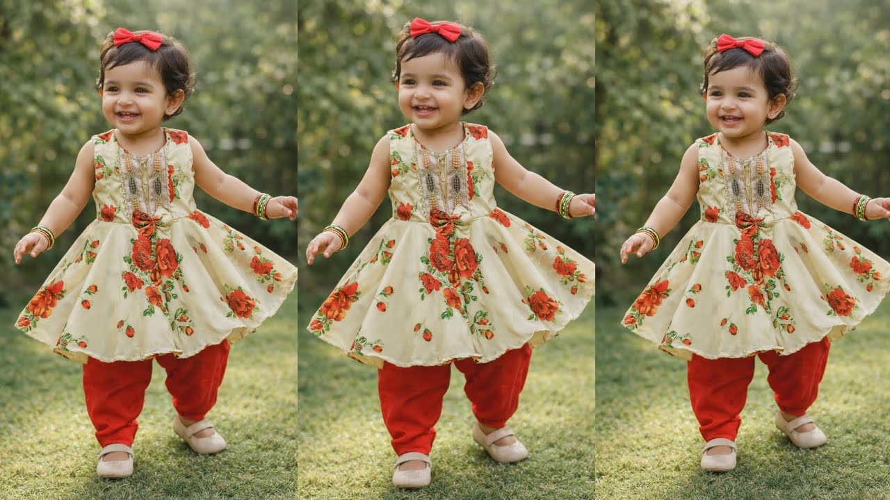 Baby Girl Summer Umbrella Frock Cutting & Stitching | 1 to 2 Years Baby Frock Tutorial
