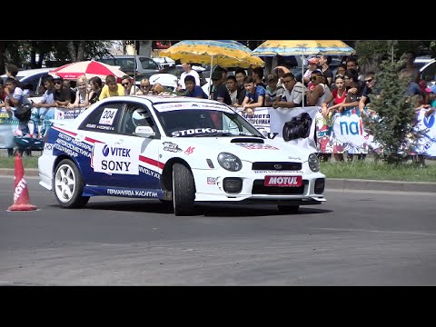 Запах  резины, накал страстей  и 800 л/с под капотом — в Бишкеке прошли соревнования по автослалому