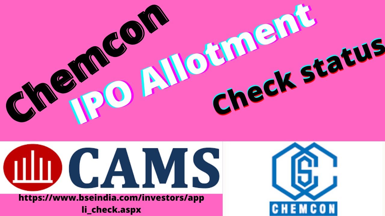 how to check Chemcon IPO Allotment Status, chemcon ipo booking status check how, check allotment ipo