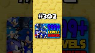Number 302 - Ranking ALL 999+ Sonic Levels from Worst to Best #sonicthehedgehog