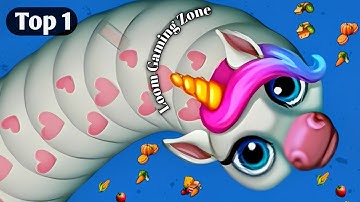 Worms Zone io Best snake Gameplay | Saamp wala game | Snake Game | snake io | Rắn Săn Mồi game #026