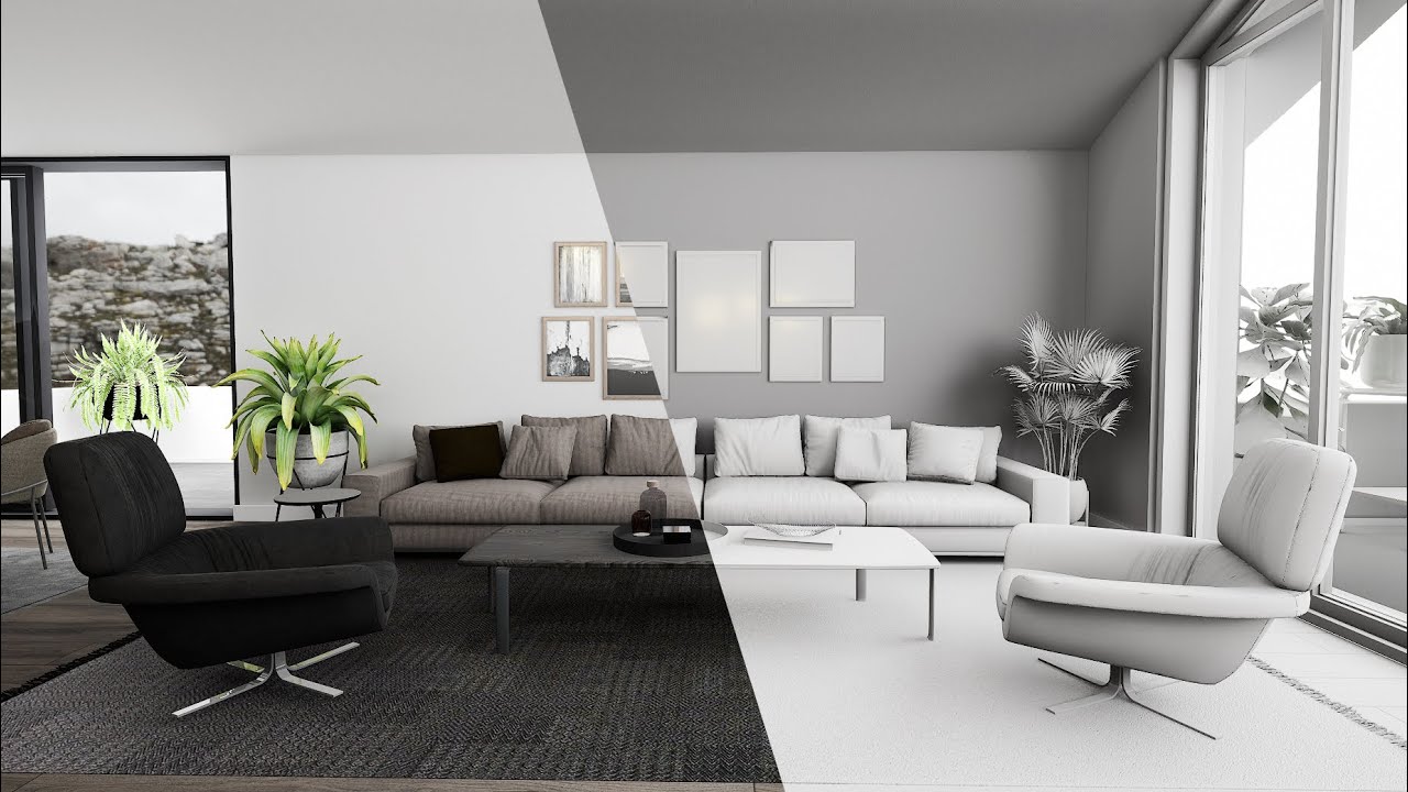 Unreal Engine 4 interior lighting practice (GPUlightmass ) - YouTube