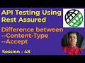 48 - Rest Assured Interview Question - Difference between Content-Type Vs Accept