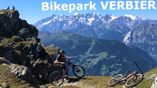 Bikepark Verbier 🇨🇭 Highlights.  Riding BLACK ENDURO Routes