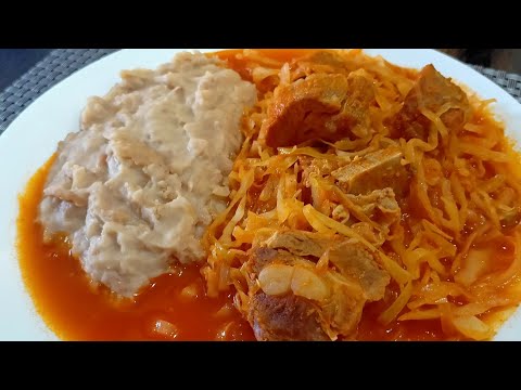 Video: Cerdo Con Repollo Guisado