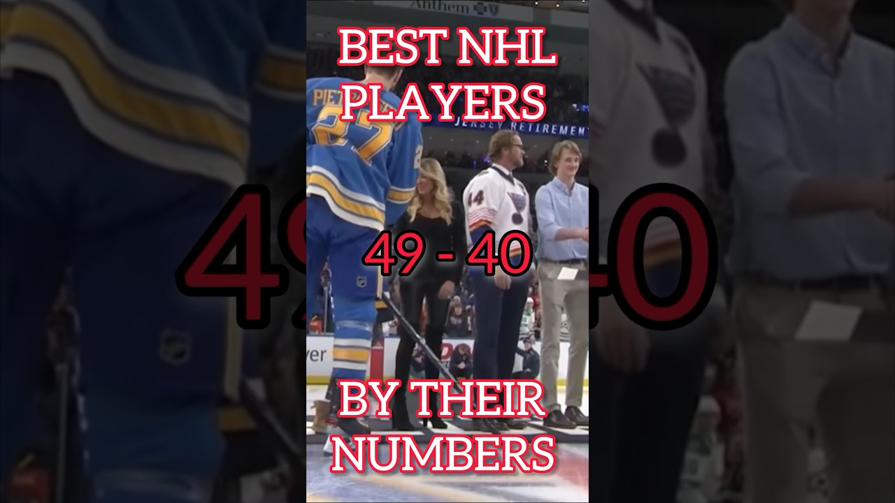 Best NHL players by their number 4940 hockey nhl shorts YouTube