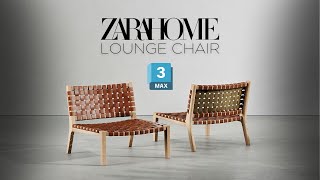 I recreated ZaraHome&#39;s Lounge Chair in 3ds Max - 3D Modeling Tutorial