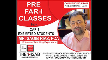 Lecture 3   Journal Ledge and Trial Balance Pre FAR 1 (Part 2) by Saqib Riaz FCA at The HISAB