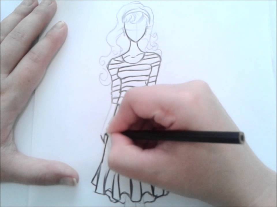 como desenhar croqui de moda youtube
